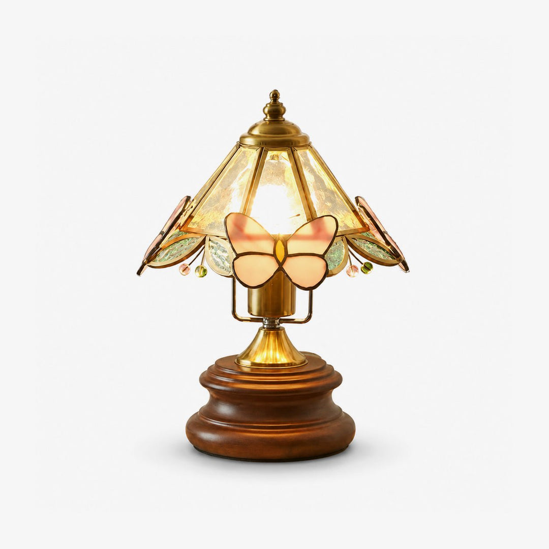 Butterfly Glow Tiffany Table Lamp - Vakkerlight
