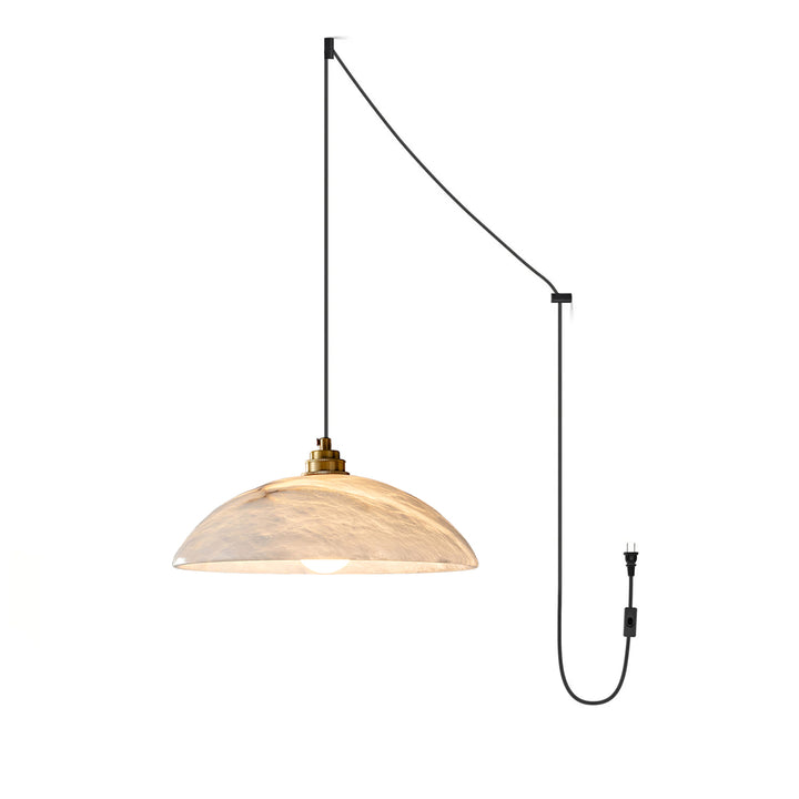 Alabaster Dome Swag Pendant Lamp - Vakkerlight