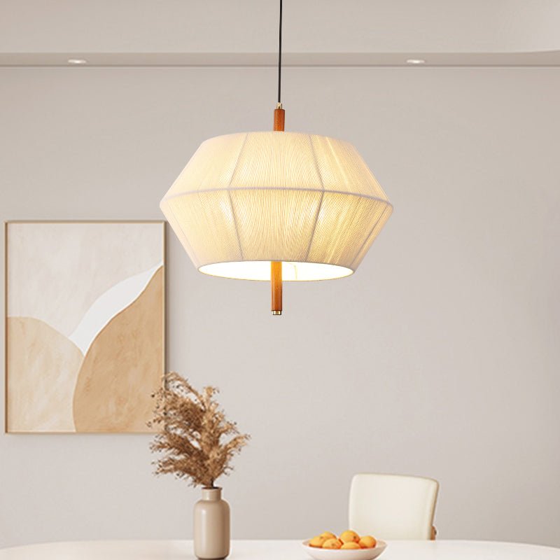 Soren Linen Geometric Pendant Lamp - Vakkerlight