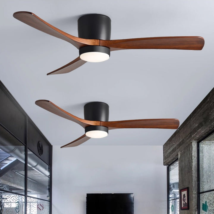 Nordic Wooden 42"/48"/52" Ceiling Fan Light - Vakkerlight