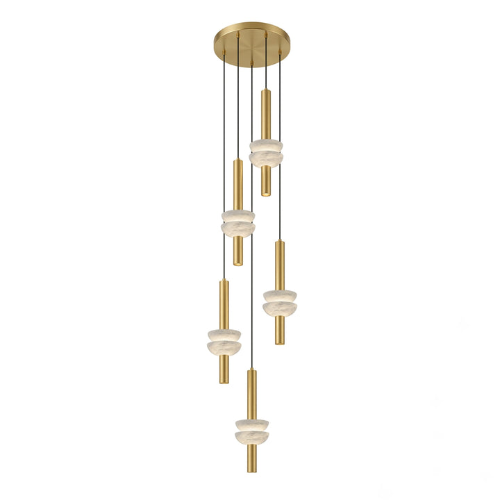 Alabaster Column Pendant Lamp - Vakkerlight