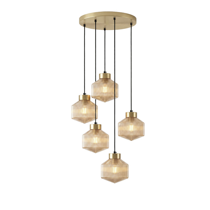 Striped Spinning Top Pendant Light - Vakkerlight