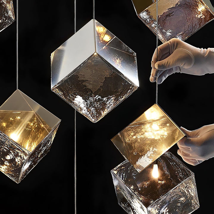 Cubic Luster Cascade Chandelier - Vakkerlight