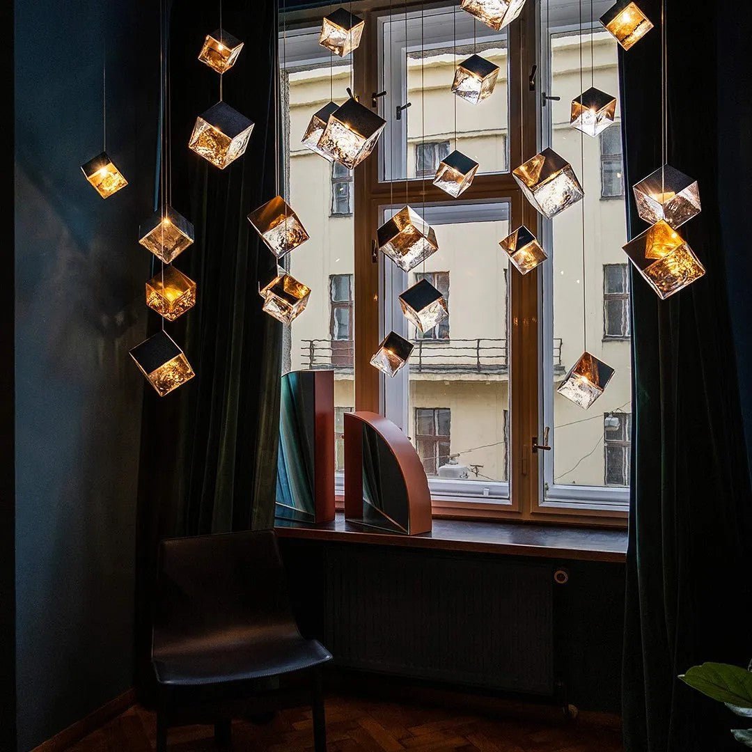 Cubic Luster Cascade Chandelier - Vakkerlight