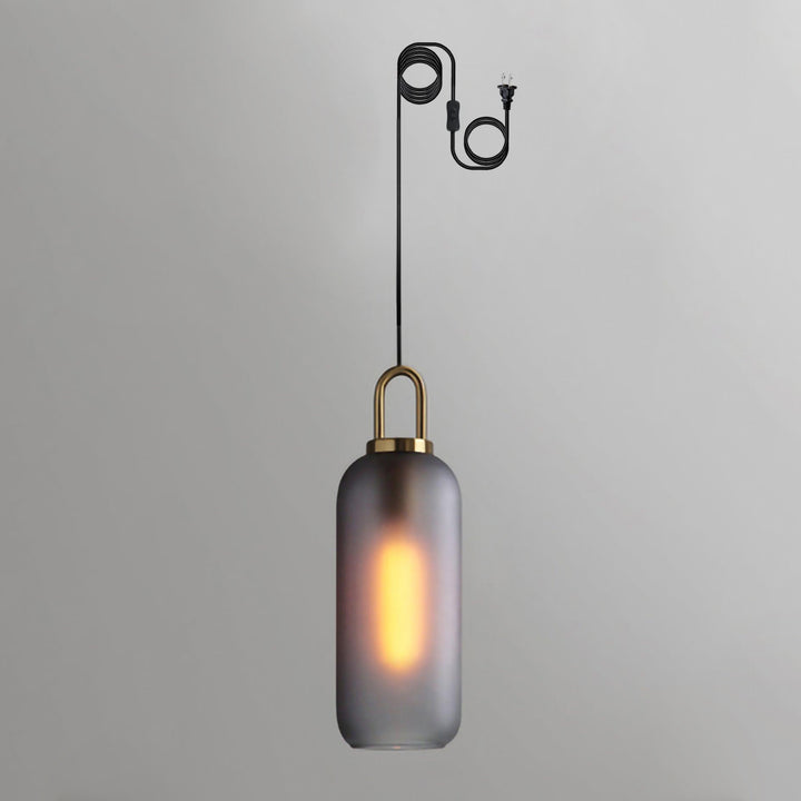 Glass Pendant Swag Light