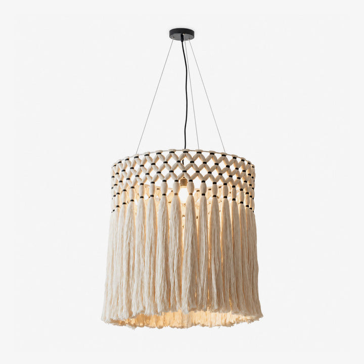 Thatch Macrame Tassel Pendant Lamp