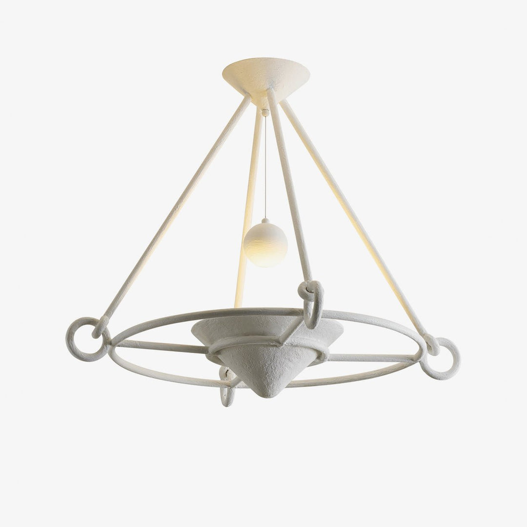 Sculptural Plaster Chandelier - Vakkerlight