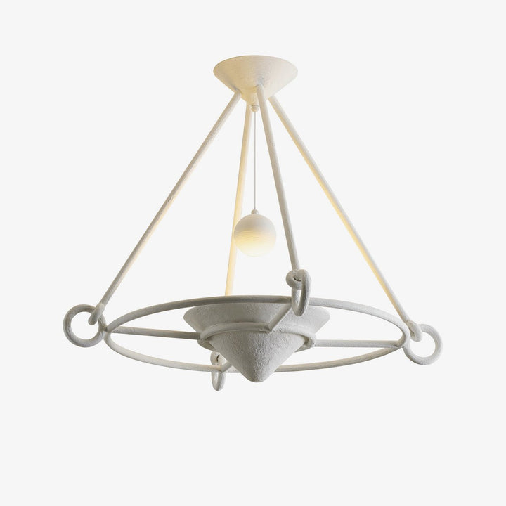 Sculptural Plaster Chandelier - Vakkerlight