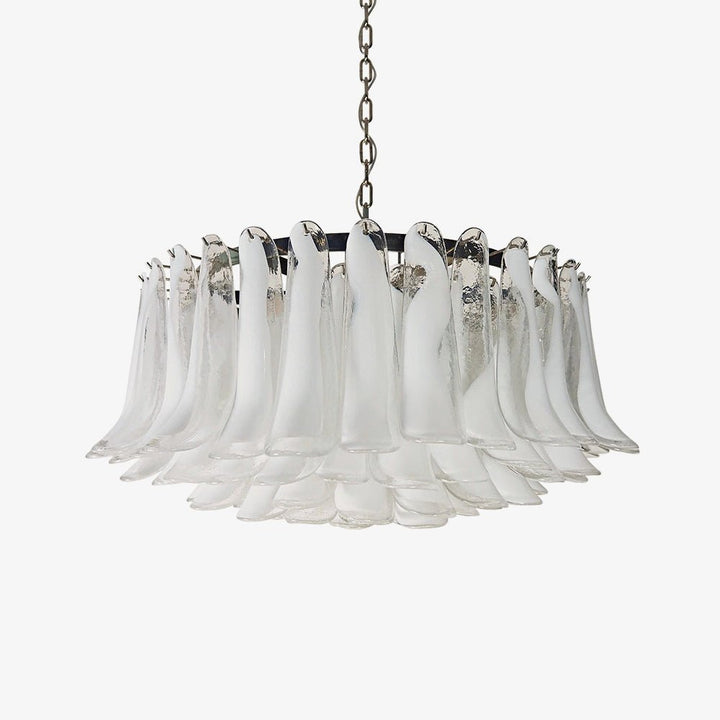 Petals White Murano Chandelier - Vakkerlight