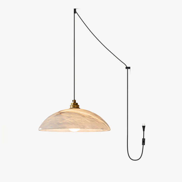 Alabaster Dome Swag Pendant Lamp - Vakkerlight