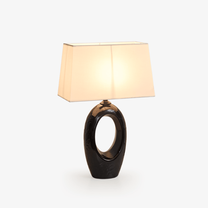 Hollow Oval Ceramic Table Lamp - Vakkerlight