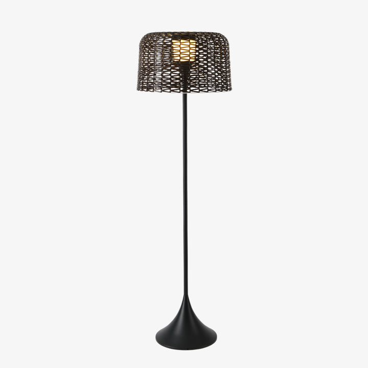 Callum Woven Solar Floor Lamp - Vakkerlight