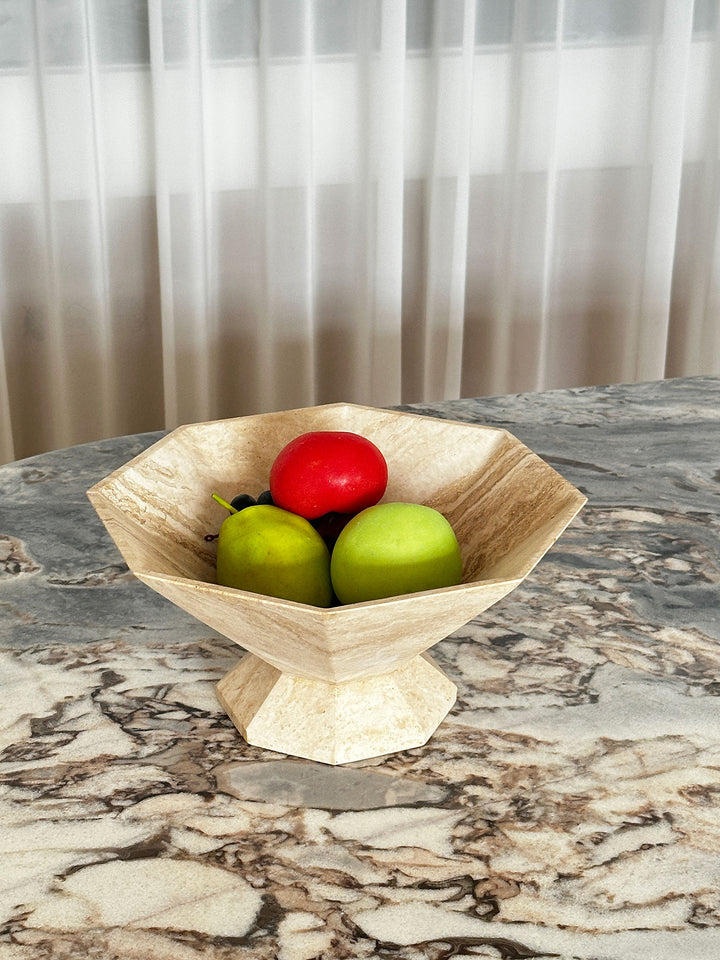 Facet Pedestal Bowl Storage Tray - Vakkerlight