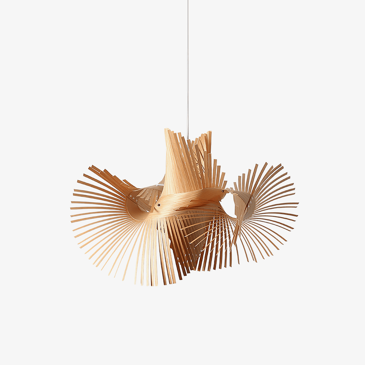 Avian Flair Wooden Pendant Lamp - Vakkerlight
