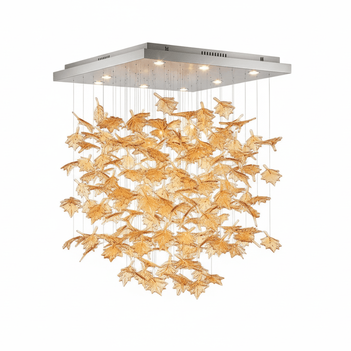 Multicolor Crystal Maple Leaf Chandelier - Vakkerlight
