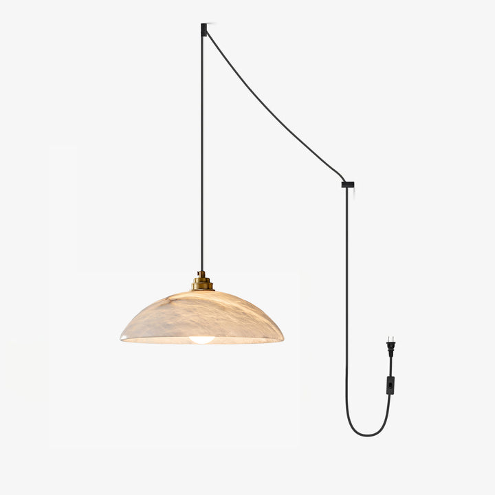 Alabaster Dome Swag Pendant Lamp - Vakkerlight