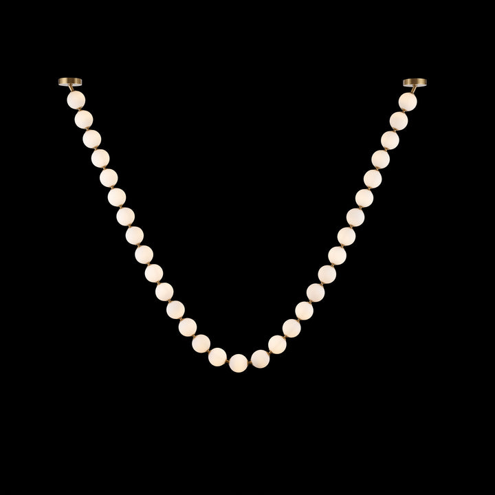 Pearl Glass Necklace Balls Chandelier - Vakkerlight