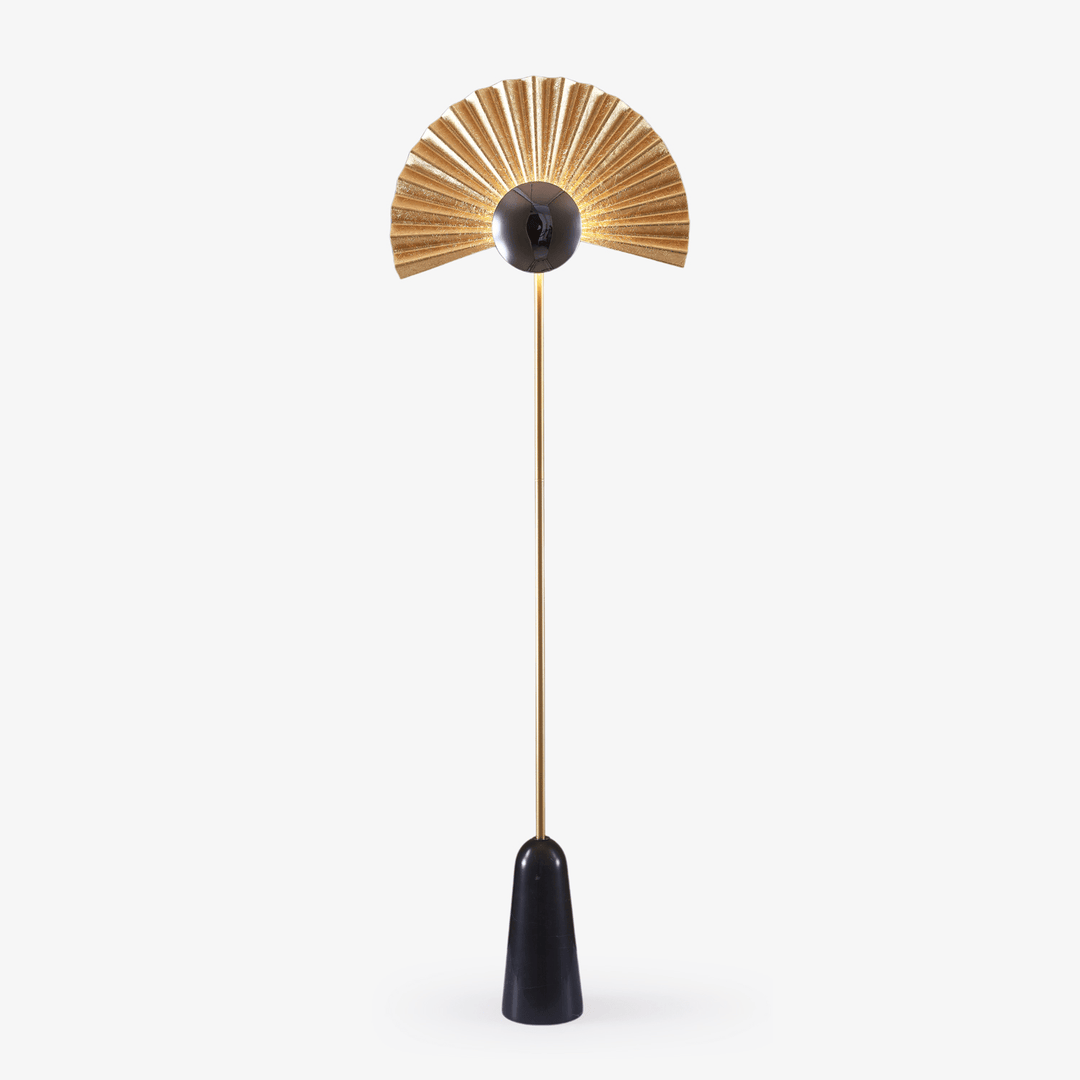 Gilded Fan Floor Lamp - Vakkerlight