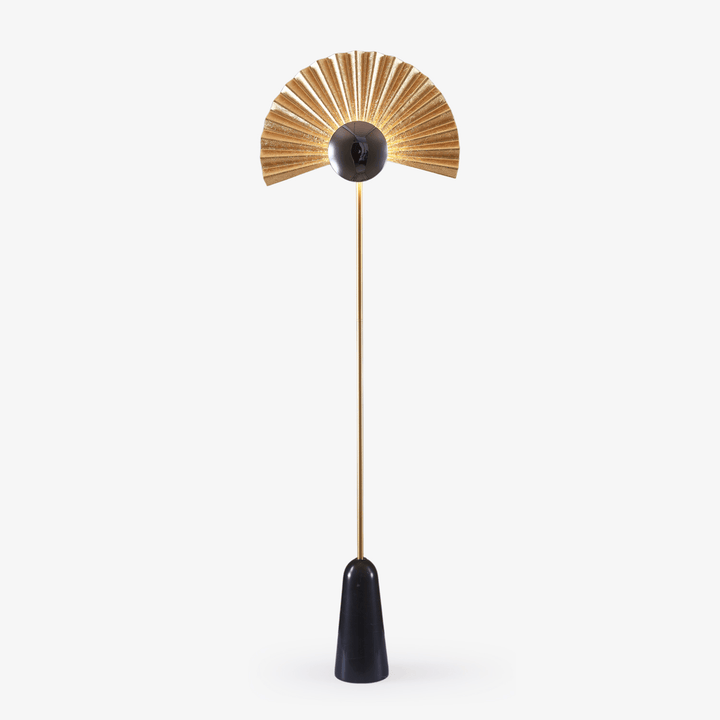 Gilded Fan Floor Lamp - Vakkerlight