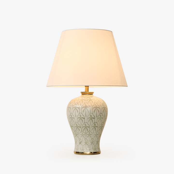 Verdant Palm Ceramic Table Lamp - Vakkerlight