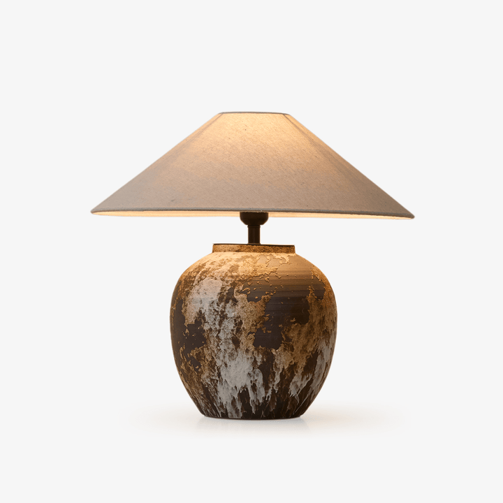 Textured Ceramic Jar Table Lamp - Vakkerlight