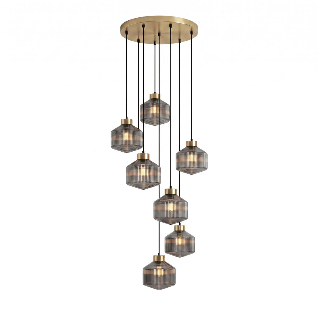 Striped Spinning Top Pendant Light - Vakkerlight