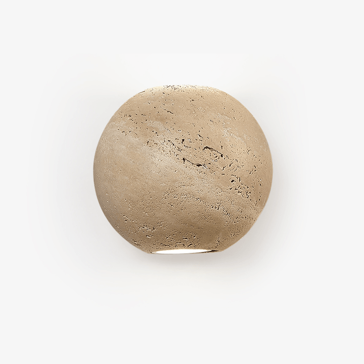 Travertine Globe Wall Sconce - Vakkerlight