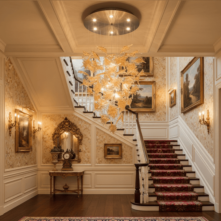 Multicolor Crystal Maple Leaf Chandelier - Vakkerlight