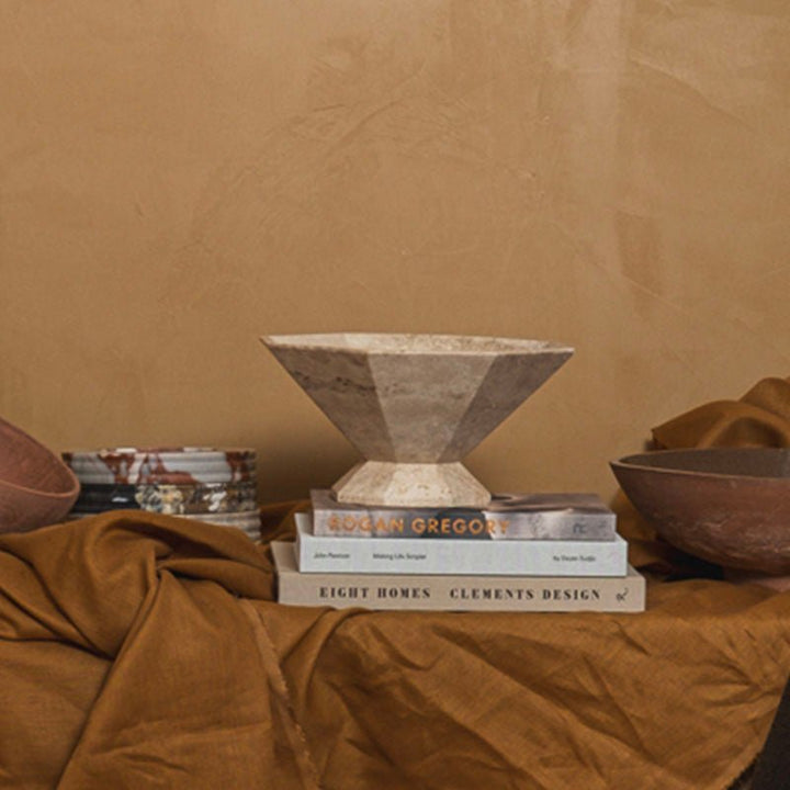 Facet Pedestal Bowl Storage Tray - Vakkerlight