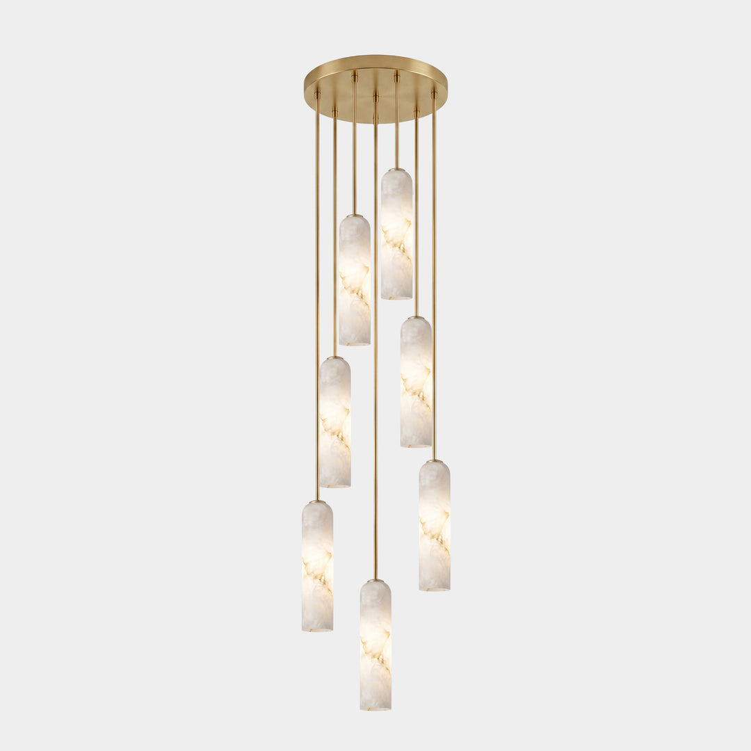 Alabaster Cylinder Pendant Light - Vakkerlight