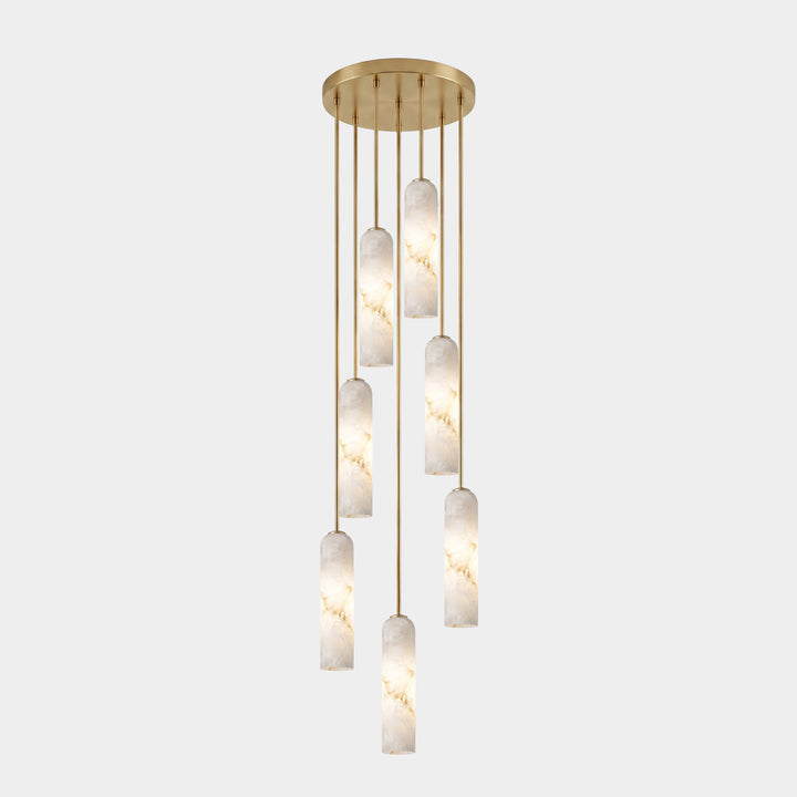 Alabaster Cylinder Pendant Light - Vakkerlight