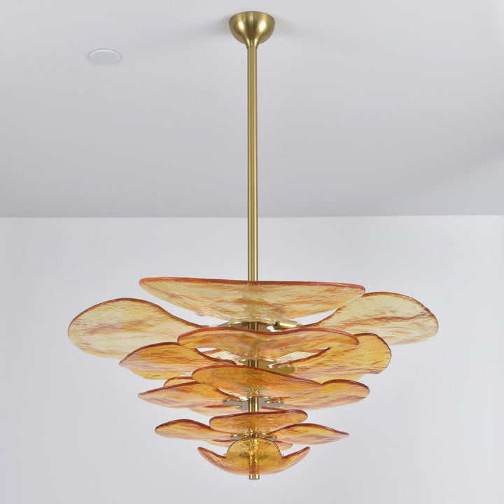 Petals Gold Murano Chandelier - Vakkerlight