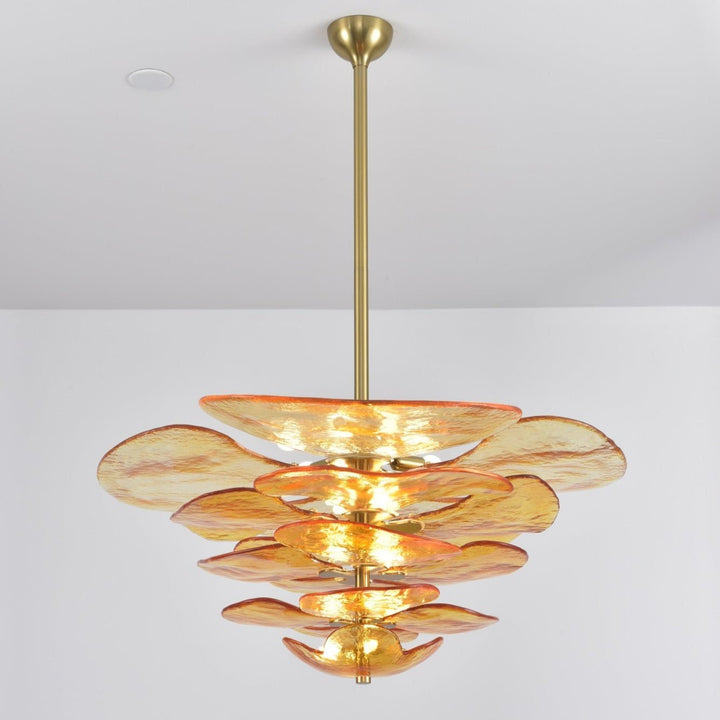 Petals Gold Murano Chandelier - Vakkerlight