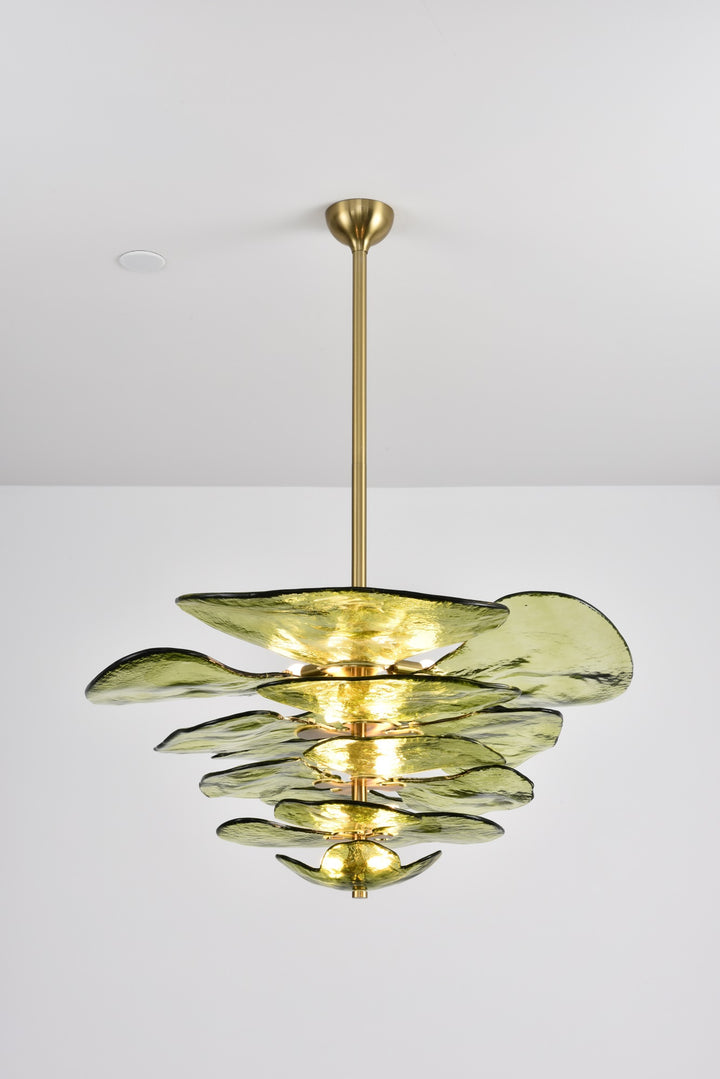 Petals Gold Murano Chandelier - Vakkerlight
