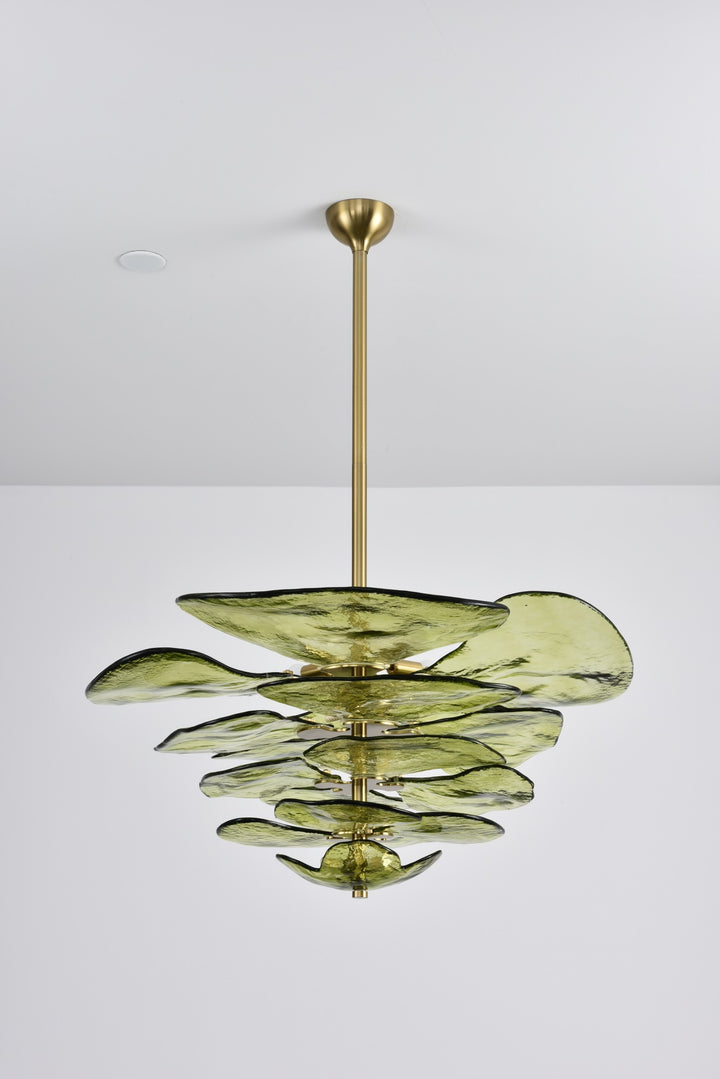 Petals Gold Murano Chandelier - Vakkerlight