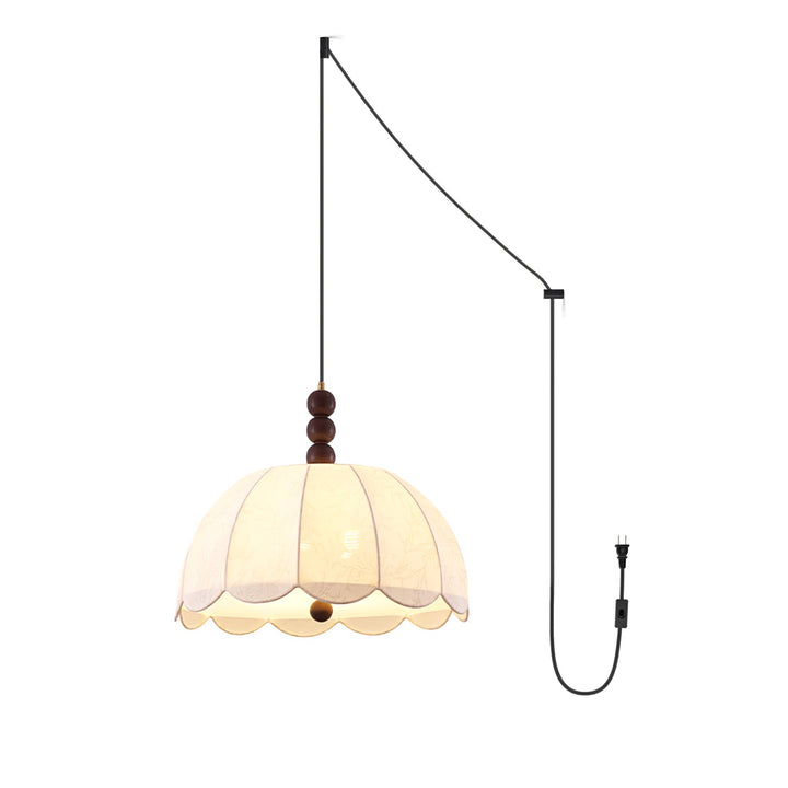 Blossom Fabric Swag Pendant Light - Vakkerlight