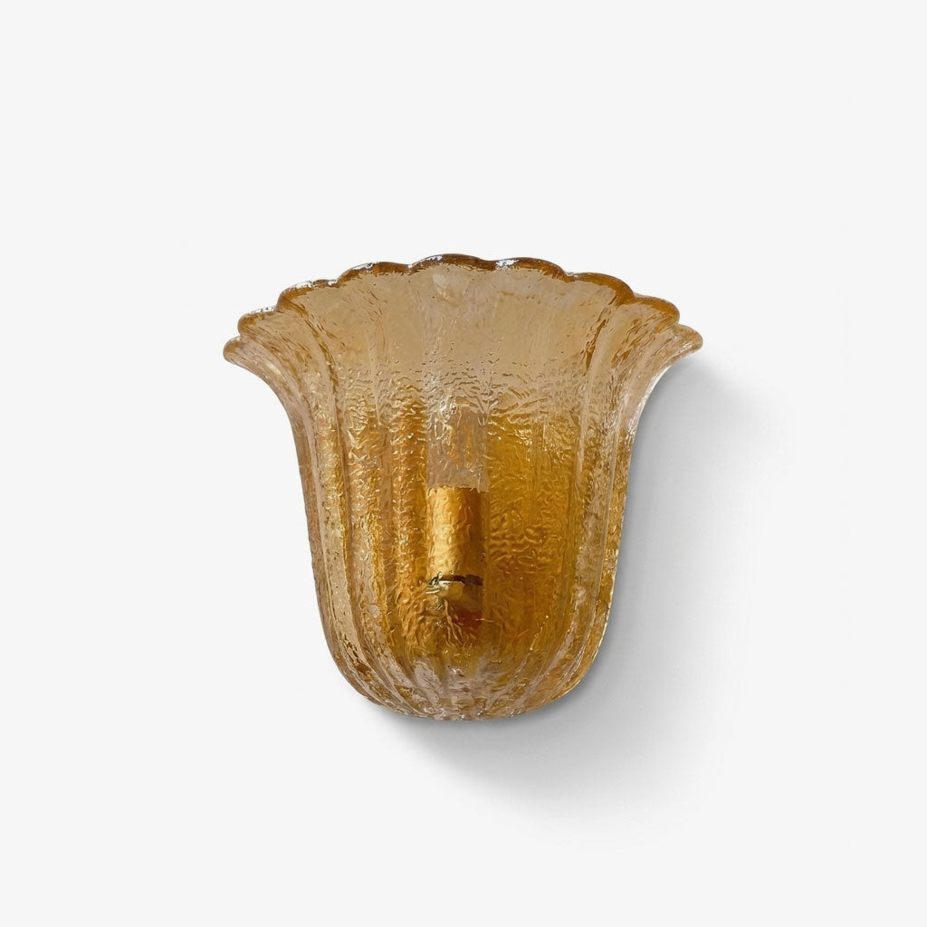 Marigold Fluted Glass Wall Sconce