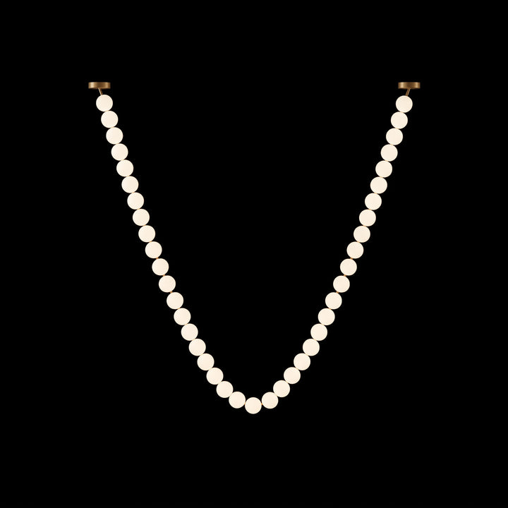 Pearl Glass Necklace Balls Chandelier - Vakkerlight