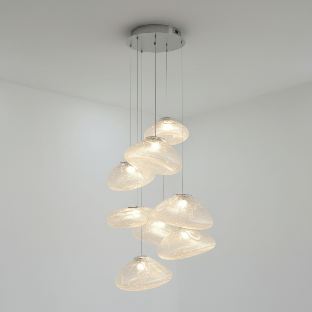 Blown Glass Mesh Pendant Light - Vakkerlight