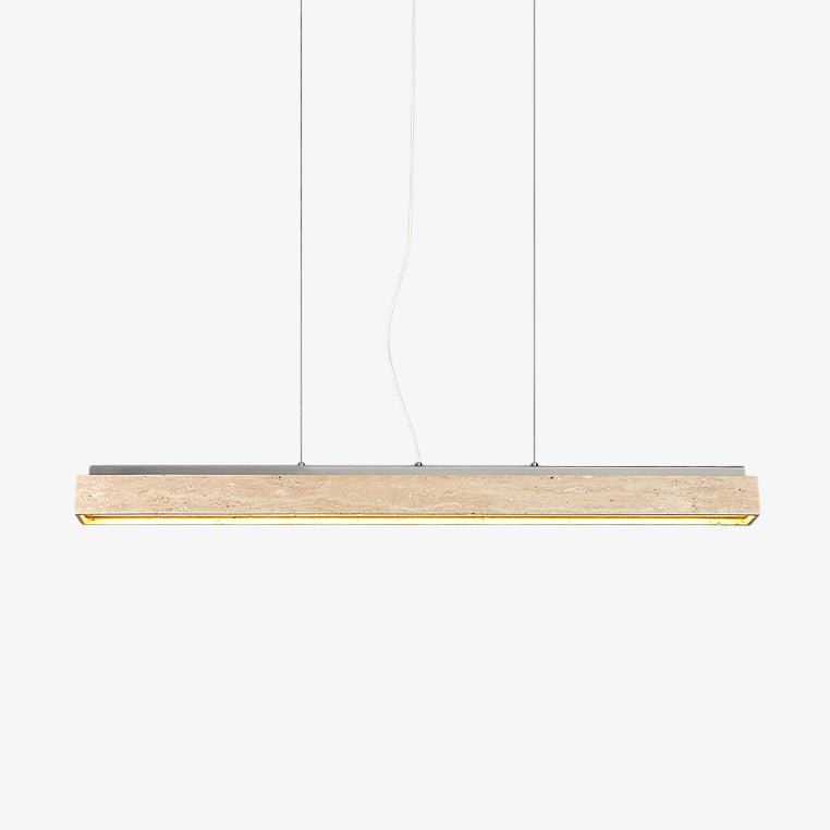 Linear Travertine Suspension Lamp - Vakkerlight