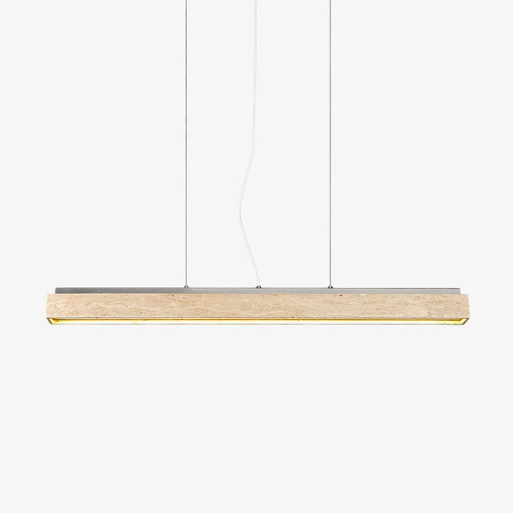 Linear Travertine Suspension Lamp - Vakkerlight
