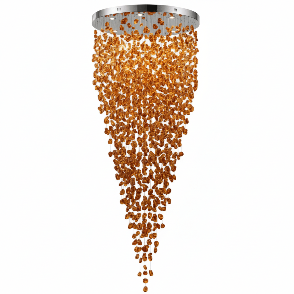 Crystal Stone Chandelier - Vakkerlight