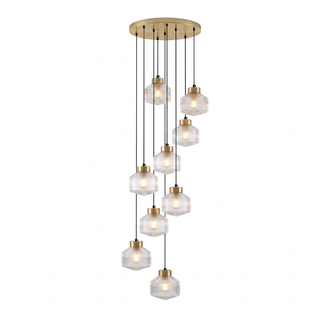 Striped Spinning Top Pendant Light - Vakkerlight