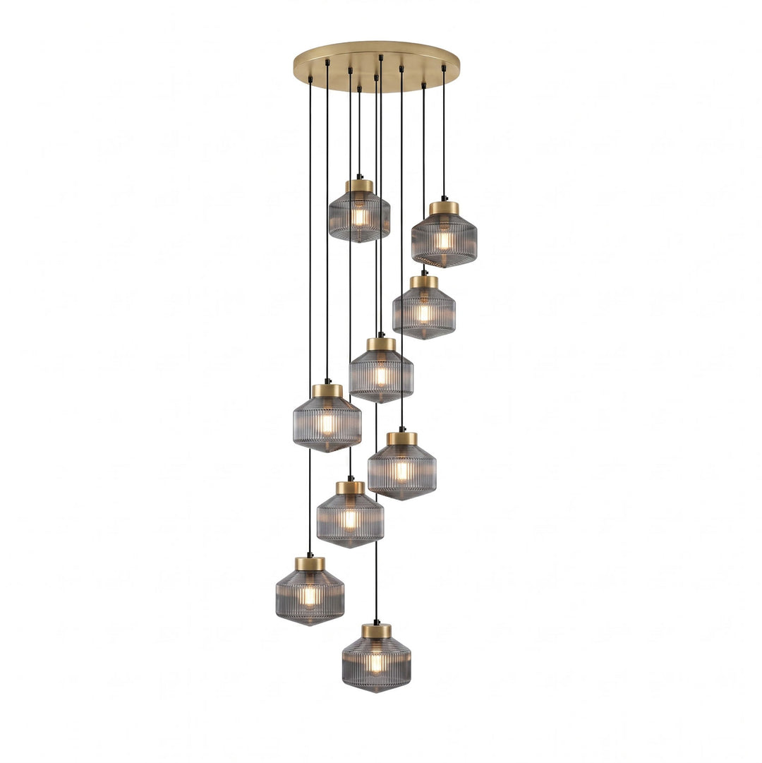 Striped Spinning Top Pendant Light - Vakkerlight