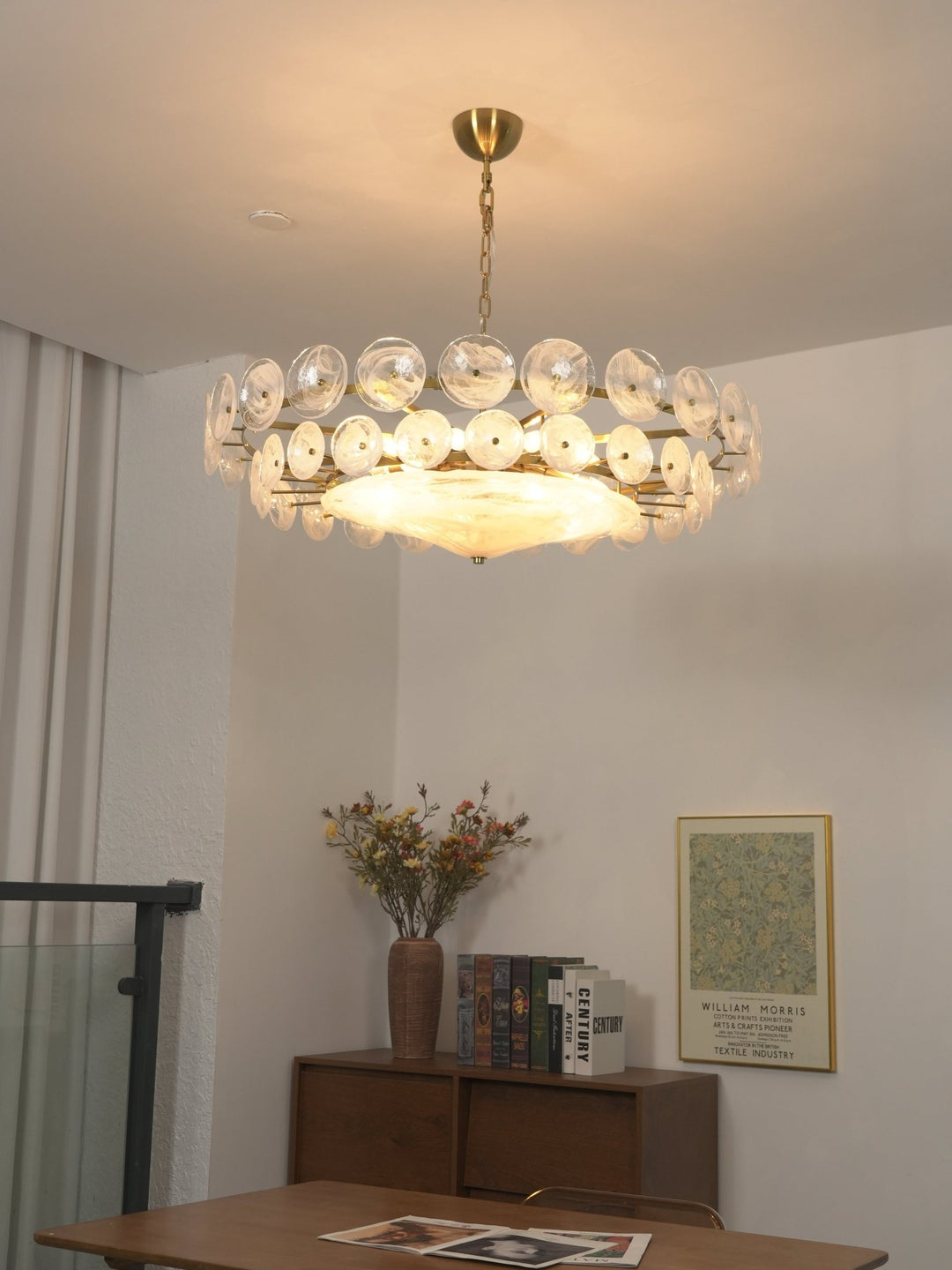 Solaris Disc Murano Chandelier - Vakkerlight