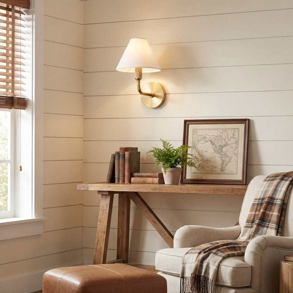 Clara Brass Wall Sconce - Vakkerlight