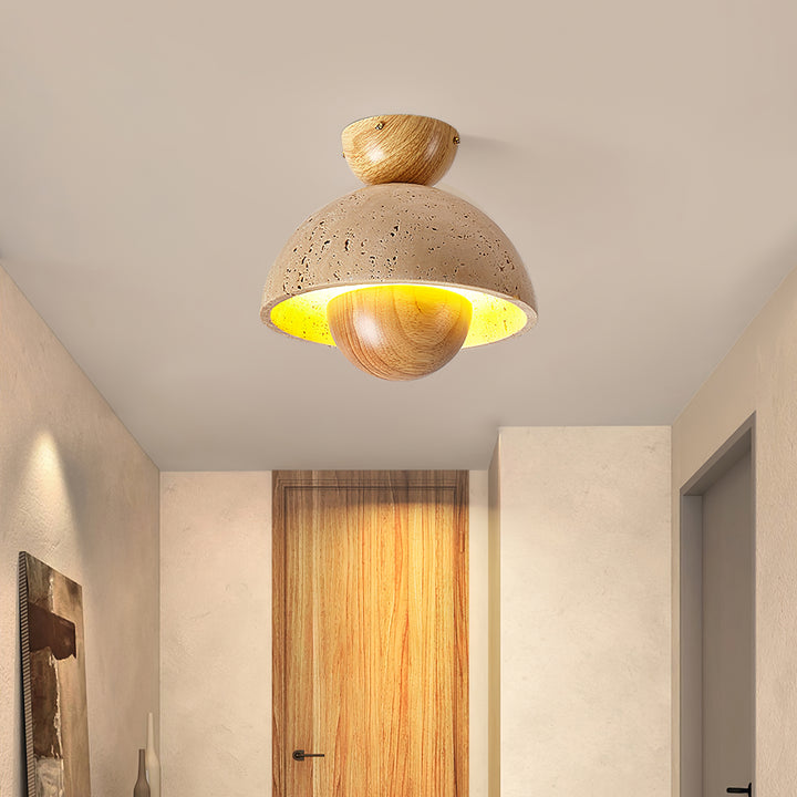 Nerio Travertine Ceiling Light - Vakkerlight