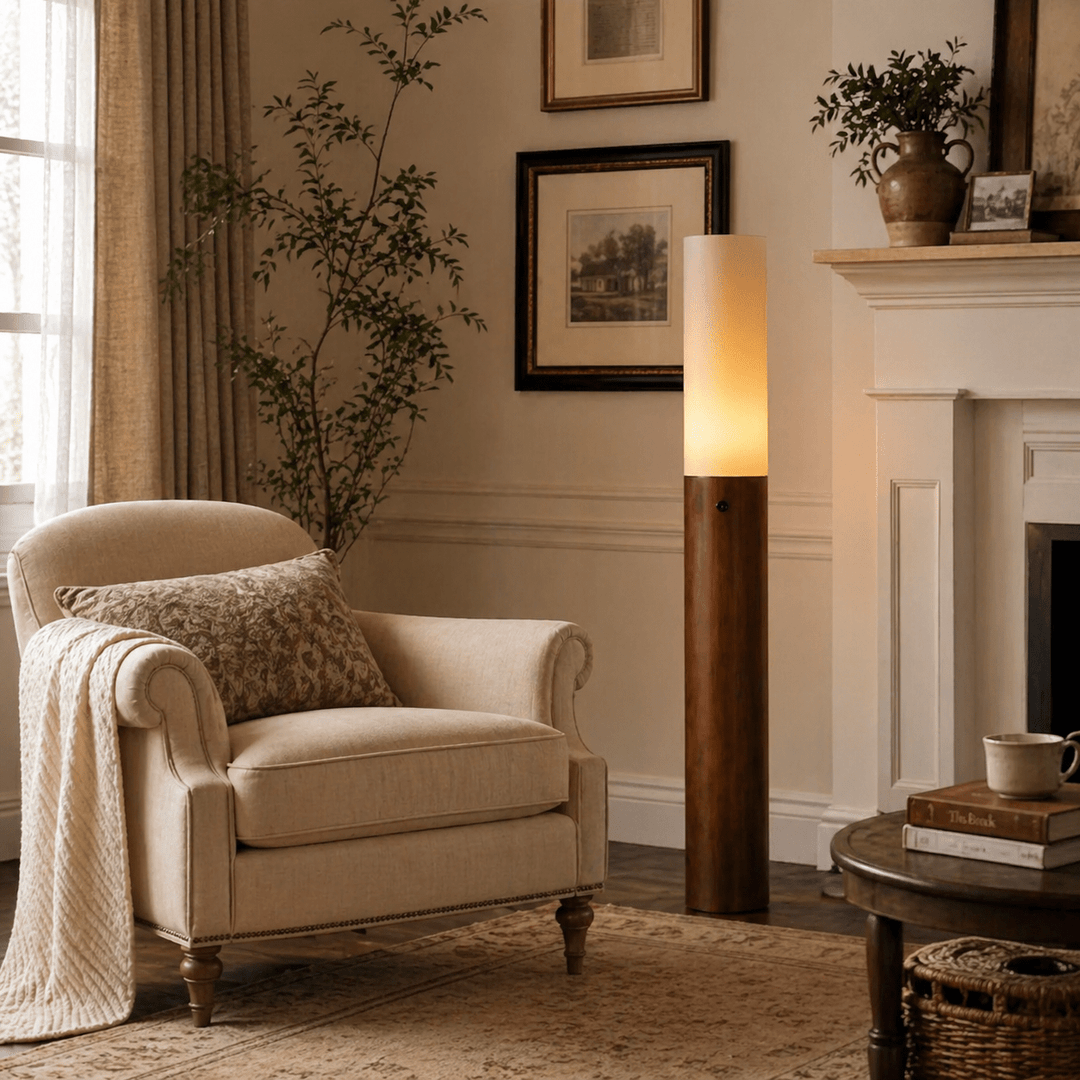 Timber Column Floor Lamp - Vakkerlight