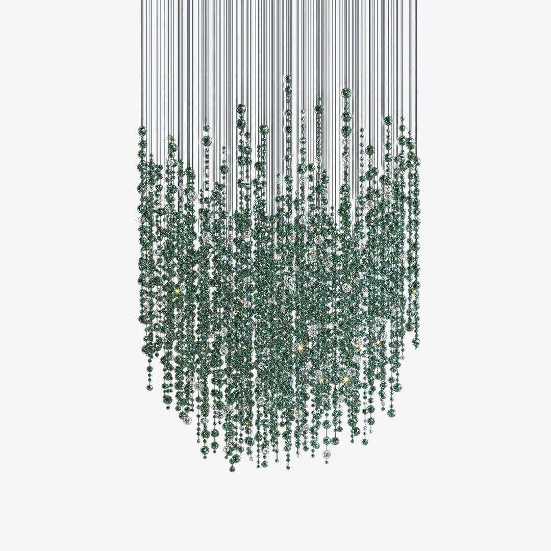 Emerald Rainfall Crystal Customize Chandelier - Vakkerlight