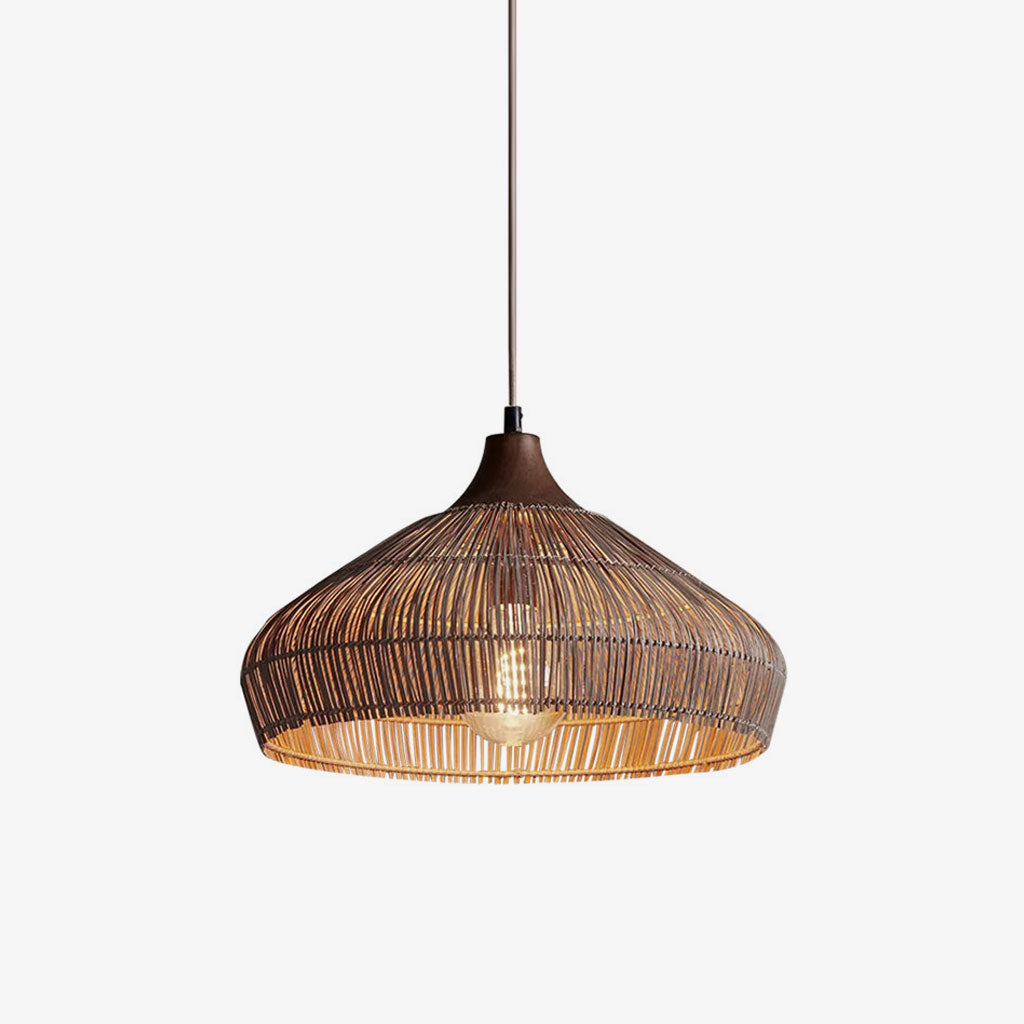 Acorn Woven Rattan Pendant Lamp